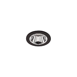 Plafonnier encastré APOLLO MICRO rond, direct IP20, noir gradable
