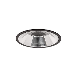 Plafonnier encastré APOLLO MEGA rond, direct IP20, noir 