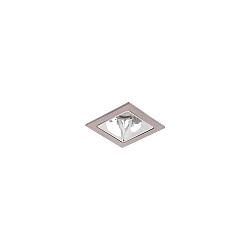 Plafonnier encastré APOLLO MICRO carré, direct IP20, argent gradable
