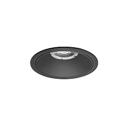 Plafonnier encastré DIOS MIDI rond, direct IP20, noir gradable