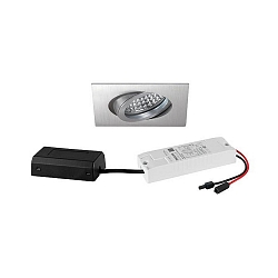Lumi�re encastr�e IP20, chrome, scintillant, transparent gradable 6W 680lm 3000K 20-40� 20-40� CRI 80-89