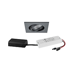 Lumi�re encastr�e IP20, chrome, scintillant, transparent gradable 6W 680lm 3000K 20-40� 20-40� CRI 80-89