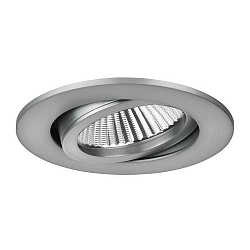 Downlight BB03 rond, pivotant IP20, nickel mat gradable
