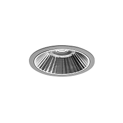 Plafonnier encastré APOLLO MIDI rond, direct IP20, argent, transparent gradable