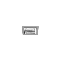 Plafonnier encastré APOLLO MICRO carré, direct IP20, argent, transparent gradable