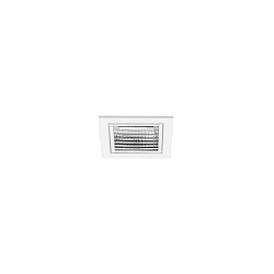 Plafonnier encastré APOLLO MICRO carré, direct IP20, transparent, blanche gradable