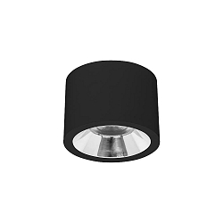 Downlight APOLLO MAXI lisse, rond, commutable IP20, couvert de poudre, noir 