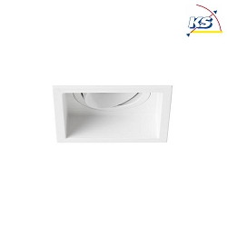 Recessed unit for LED modules, square, deepened, IP20, max. 14W, excl. driver, structured white