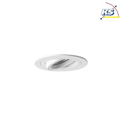 Recessed unit for LED modules, round, IP20, max. 14W, excl. driver, structured white