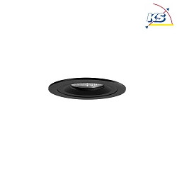 Recessed unit for LED modules, round, IP20, max. 14W, excl. driver, structured black