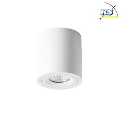 Ceiling surface unit for LED modules, round, IP20, max. 8W, excl. driver, structured white