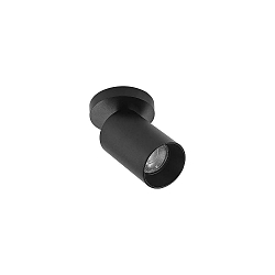 Luminaire de plafond TAGES Ø 8CM à 1 flamme, grand, rond GU10 IP20, noir mat gradable