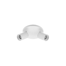 Luminaire de plafond TAGES � 2 flammes, rond GU10 IP20, blanc mat gradable