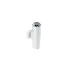 Luminaire mural TOMEK haut bas, à 2 flammes, rond GU10 IP20, blanc mat gradable
