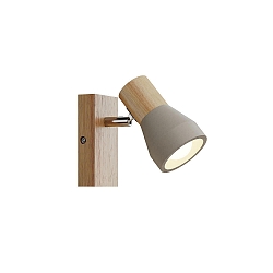 Applique et plafonnier BOLORIA � 1 flamme, r�glable E14 IP20, lumi�re en bois gradable