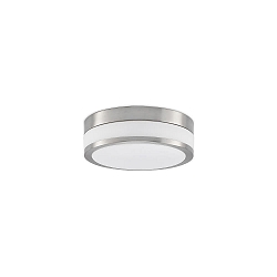 wall and ceiling luminaire EREVAN Ø 28CM 2 flames E27 IP44, nickel matt dimmable