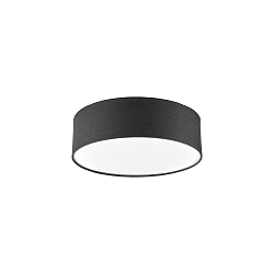 Luminaire de plafond TIM Ø 40CM haut bas, avec diffuseur E27 IP20, nickel mat gradable
