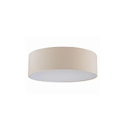 Luminaire de plafond TIM Ø 40CM haut bas, avec diffuseur E27 IP20, nickel mat gradable