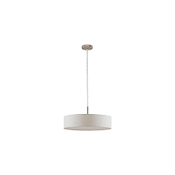 pendant luminaire TIM Ø 50CM up / down, with diffuser E27 IP20, nickel matt dimmable