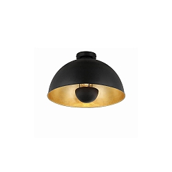 ceiling luminaire PIERIS Ø 41CM 1 flame, round E27 IP20, black matt dimmable