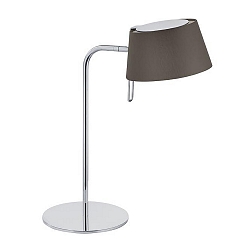 Lampe de table pivotant, avec interrupteur G9, marron, chrome gradable