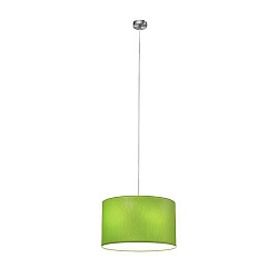 Luminaire à suspension SOFT TUBE 280 E27 IP20, vert, nickel mat gradable