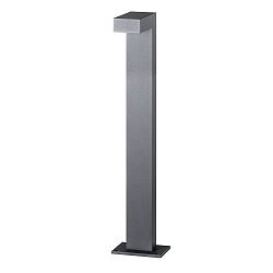 bollard light LANTERN 80CM down, square, switchable IP65, graphite, mat 