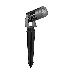 Lampe à piquet de terre rond, étanche IP67, titane 