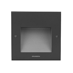 Eclairage d'ext�rieur encastr� carr� IP65, noir  