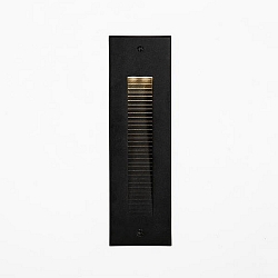 Luminaire d'encastrement mural  CASANDRA angulaire, commutable IP65, noir mat 