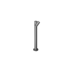 Borne d'éclairage LUZON à 1 flamme GU10 IP65, couvert de poudre, gris graphite gradable