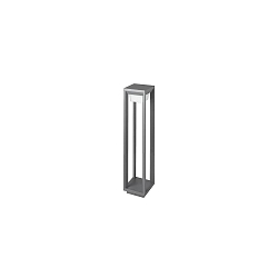 Borne d'éclairage LEVU court, commutable IP54, couvert de poudre, gris graphite 