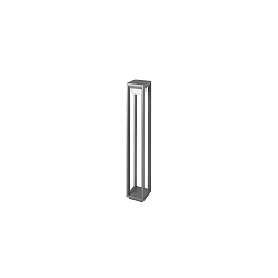 Borne d'éclairage LEVU langue, commutable IP54, couvert de poudre, gris graphite 