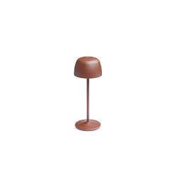 Lampe de table à accu ROSS IP54, marron gradable