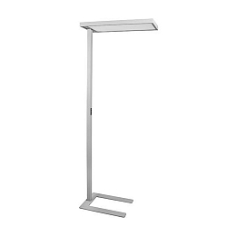 Lampadaire DEVAN carr�, commutable LED IP20, argent