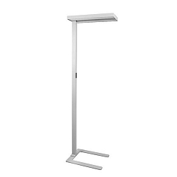 Lampadaire MIKOL carr�, indirect, commutable LED IP20, argent