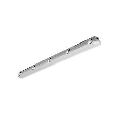 Luminaire pour locaux humides HUMID ONE - 119CM commutable, multipower, câblé en continu IP65, gris 