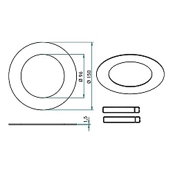 Adaptateur, blanche