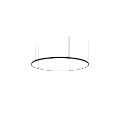 Luminaire � suspension ANDROS IN � 180CM contr�lable par DALI IP20, couvert de poudre, noir mat gradable