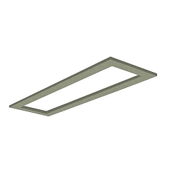élément acoustique SILENTIUM LONG 167x47CM angulaire, vert sauge
