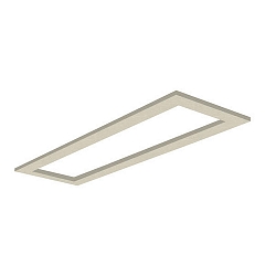 élément acoustique SILENTIUM LONG 167x47CM angulaire, crème