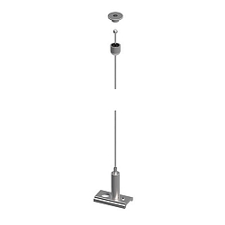 Accessoire Suspension c�ble PEPA HIGH / 3M m�canique, r�glable, argent 4cm