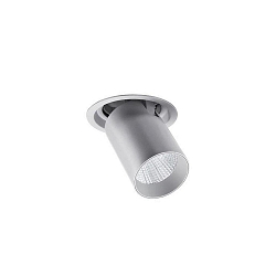Plafonnier encastré TRAXX MICRO pivotant, rotatif, direct IP20, argent gradable