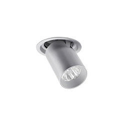 Plafonnier encastré TRAXX MINI pivotant, rotatif, direct IP20, argent gradable