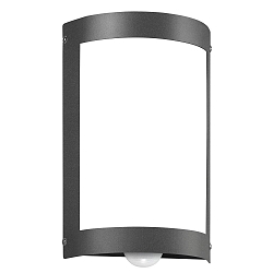 Luminaire mural d�ext�rieur langue, semi-circulaire, avec d�tecteur de mouvement E27 IP44, anthrazit