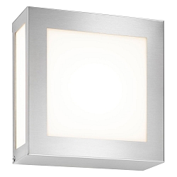 Luminaire mural d’extérieur 22 x 22 carré, avec détecteur de mouvement E27 IP44, acier inoxydable
