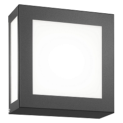 Luminaire mural d’extérieur 22 x 22 carré, avec détecteur de mouvement E27 IP44, anthrazit