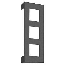 Luminaire mural d’extérieur AQUA TRILO 3 fois, angulaire E27 IP44, anthrazit