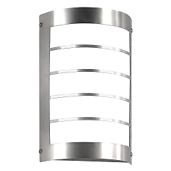 Luminaire mural d�ext�rieur langue, semi-circulaire, avec capteur, avec grille IP44, acier inoxydable 