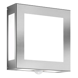 Luminaire mural d�ext�rieur AQUA LEGENDO carr�, avec d�tecteur de mouvement E27 IP44